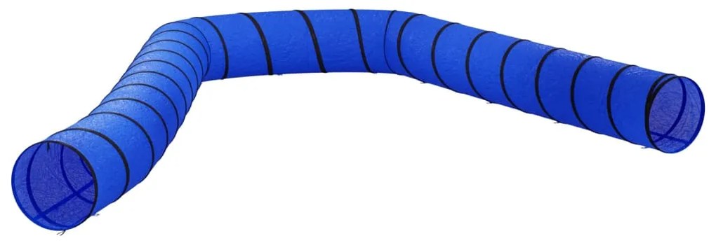 Túnel para cães Ø 55x1000 cm poliéster azul