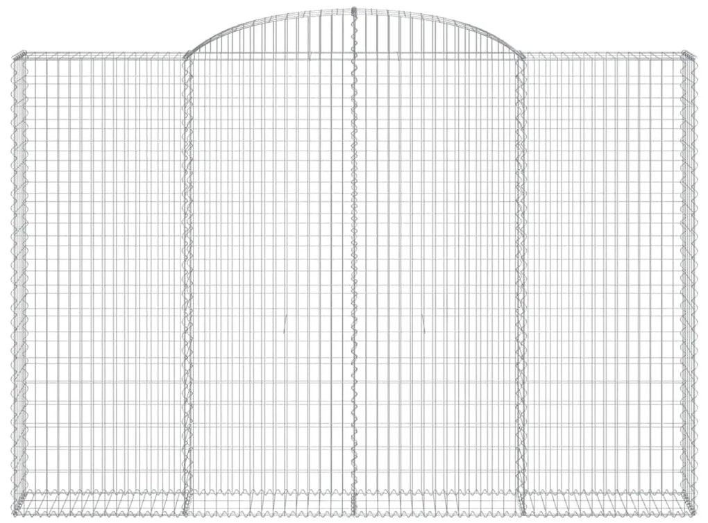 Cesto gabião arqueado 300x30x200/220 cm ferro galvanizado