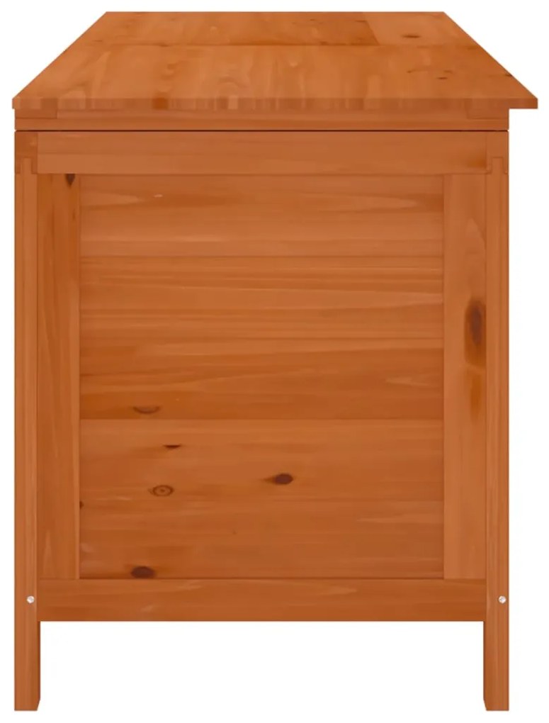 Caixa arrumação para jardim 150x50x56,5cm abeto maciço castanho