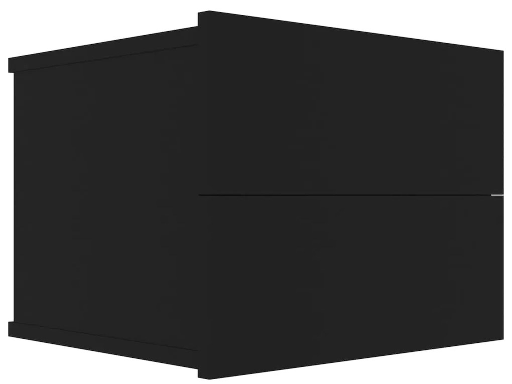 Mesas de cabeceira 2 pcs 40x30x30 cm derivados de madeira preto