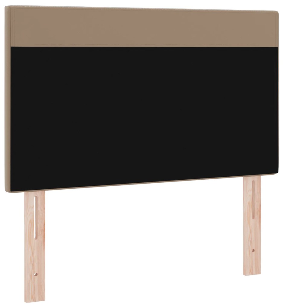 Cabeceira vidaXL Design Simples Cappuccino 100 cm Couro Sintético
