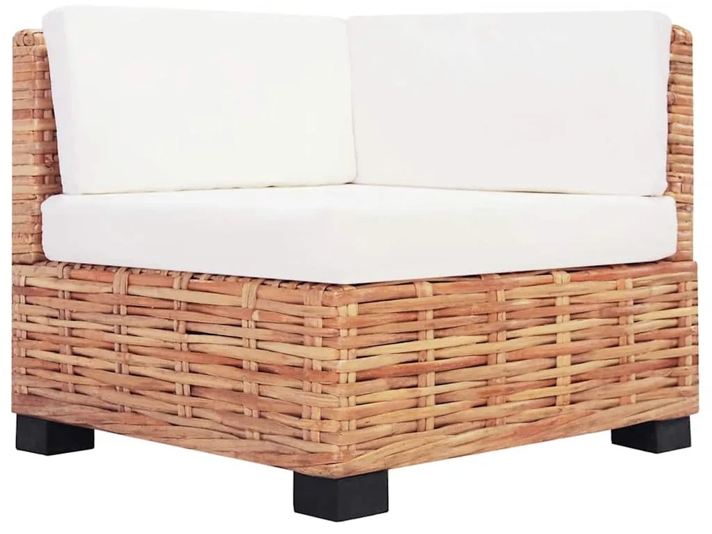 Conjunto de sofás 18 pcs vime genuíno