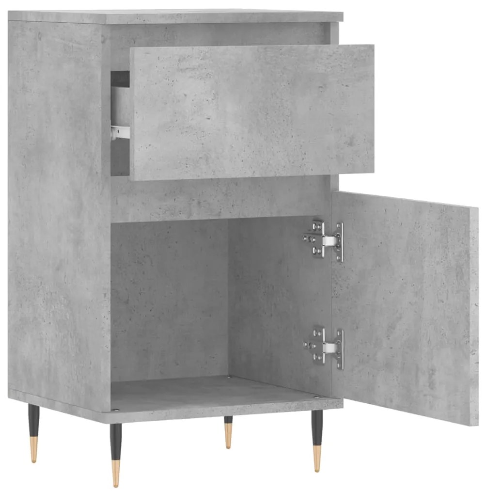 Aparadores 2 pcs 40x35x70 cm derivados de madeira cinza cimento
