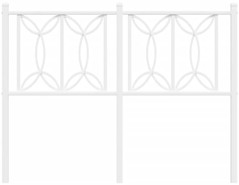 Cabeceira de cama 120 cm metal branco