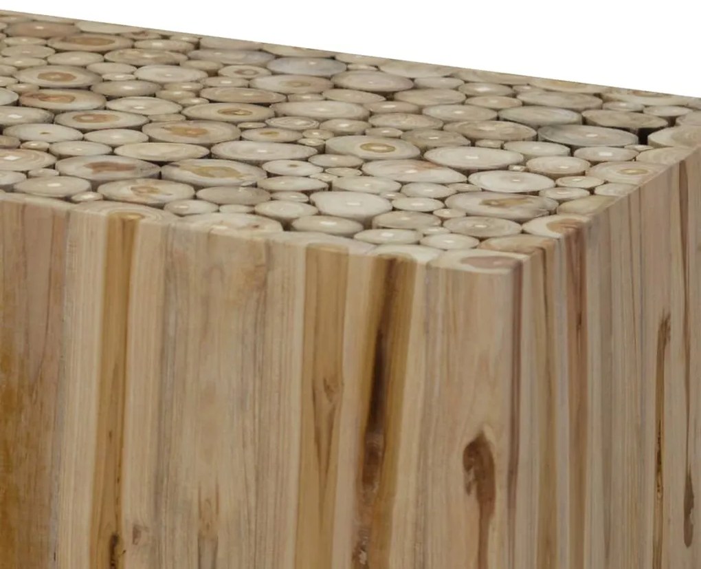 Mesa de centro em madeira de teca genuína 90x50x30 cm