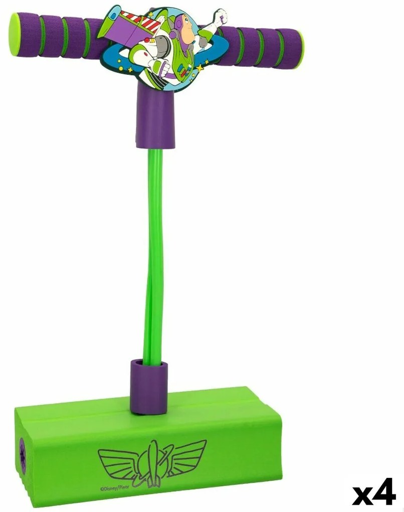 Saltador Pogo Toy Story Verde Infantil 3D (4 Unidades)