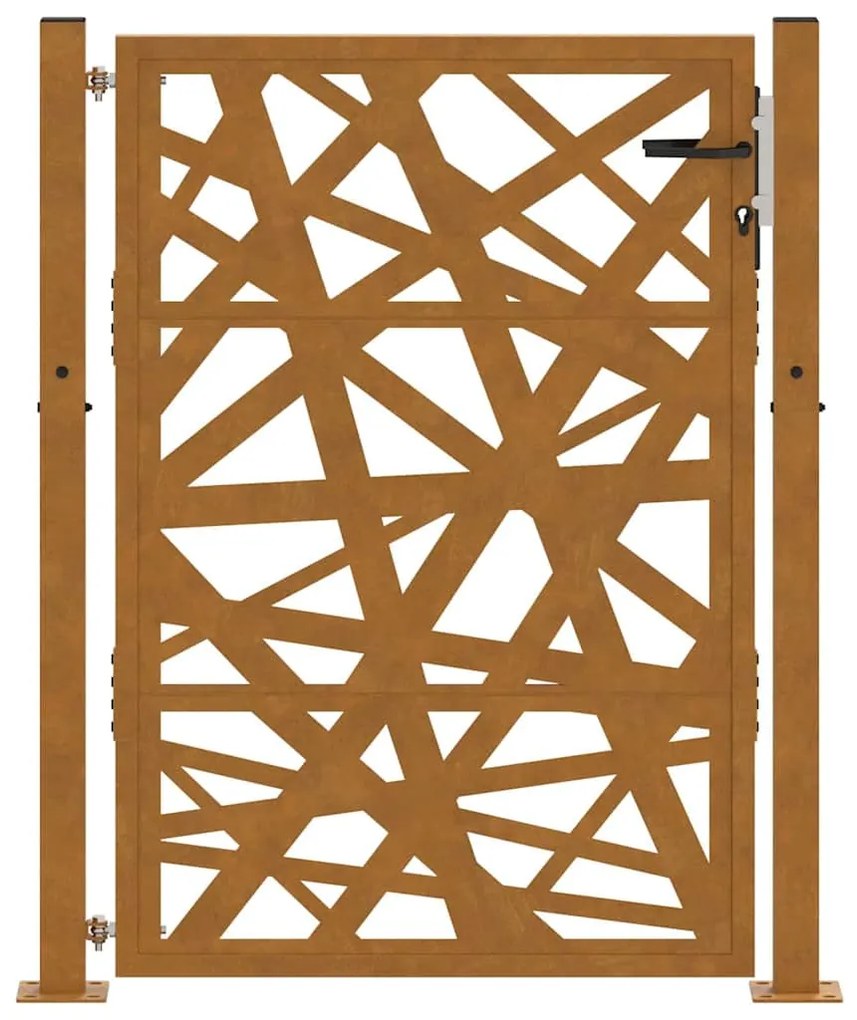 Portão de jardim 105x130 cm design de luz em aço resistente