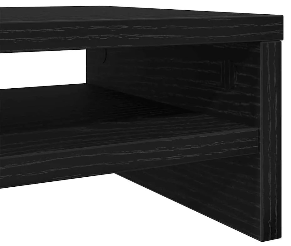 Suporte p/monitor 100x24x13cm deriv. madeira carvalho preto