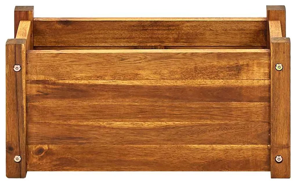Canteiro elevado de jardim 50x25x25 cm madeira de acácia