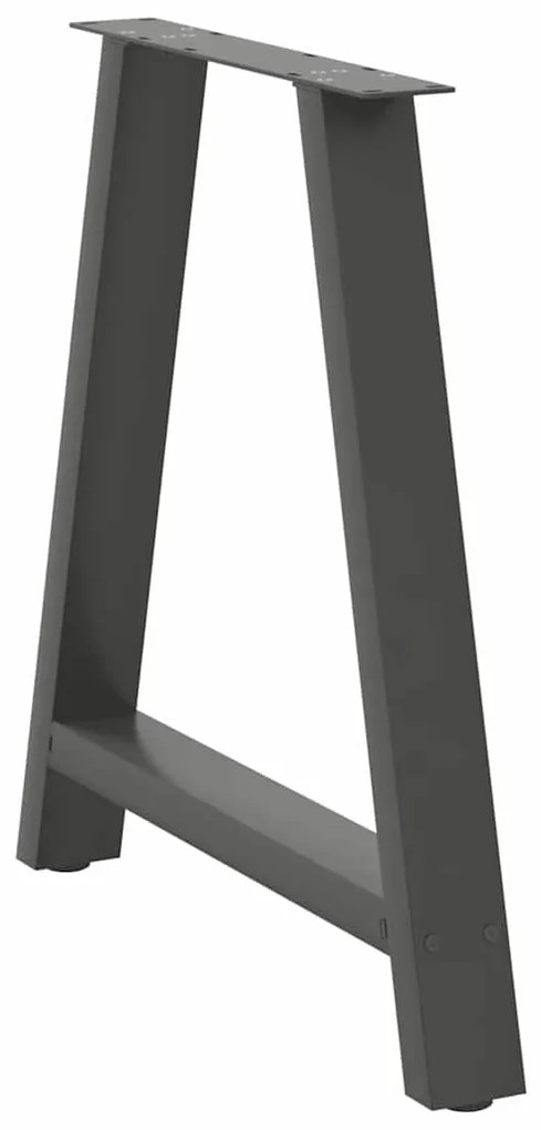 Pés para mesa de jantar em formato A, 2 peças, antracite, 70x(72-73) c