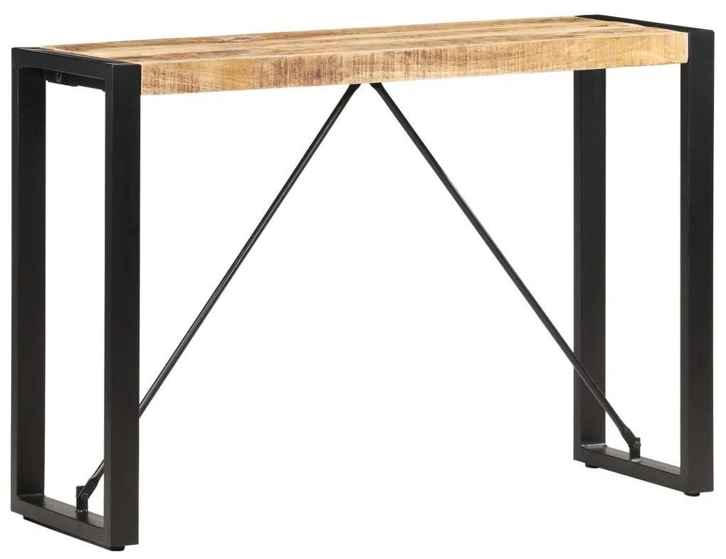 Mesa consola 110x35x76 cm madeira de mangueira maciça