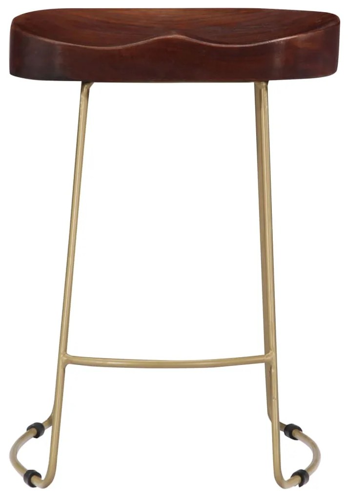 Bancos de bar Gavin 2 pcs madeira mangueira maciça