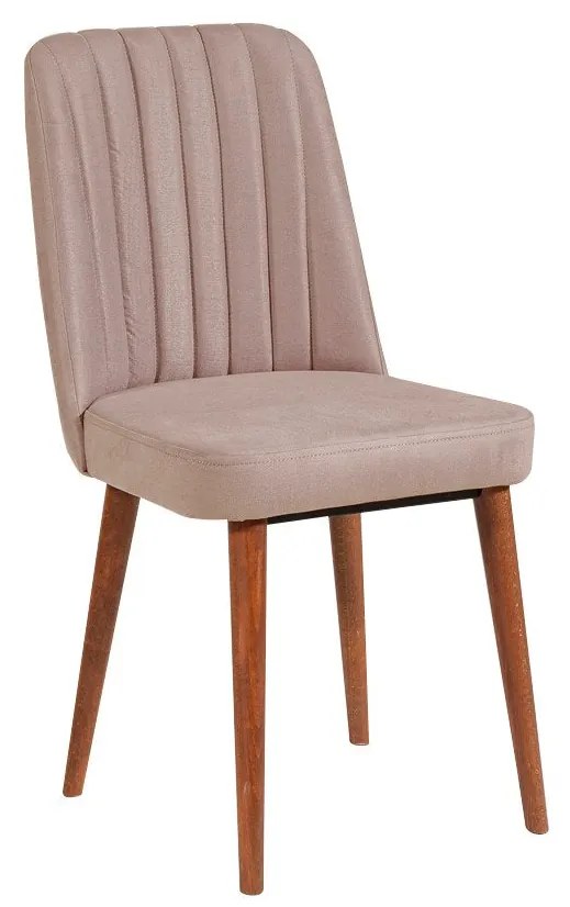 Conjunto de Mesa de Jantar Extensível Vina – Nogueira – Mesa: 129x75x8