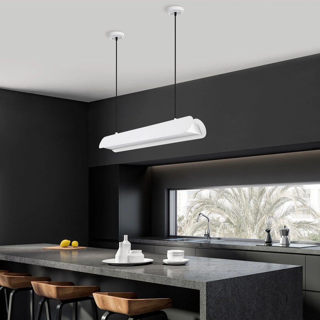 Candeeiro de Teto Ens – Branco – 109 cm de Largura