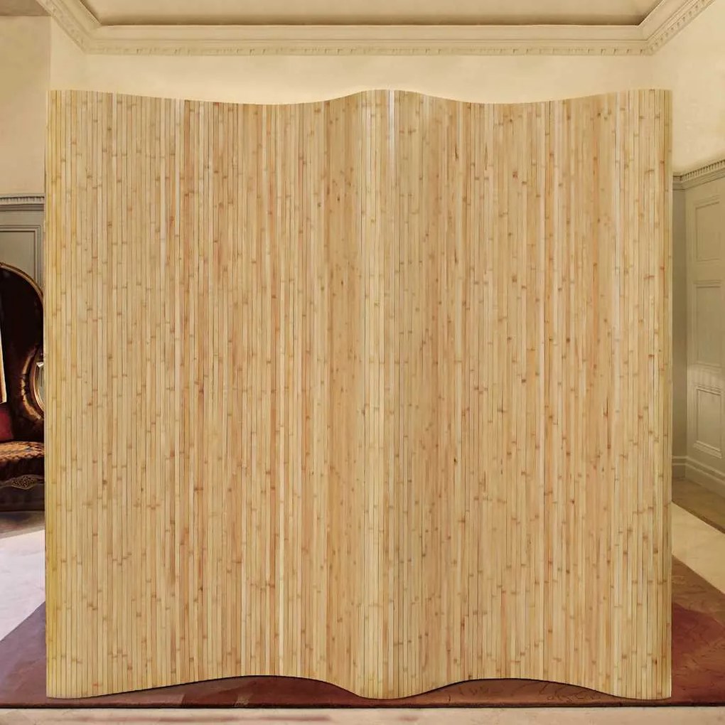 Biombo/divisória de sala 250x165 cm bambu natural