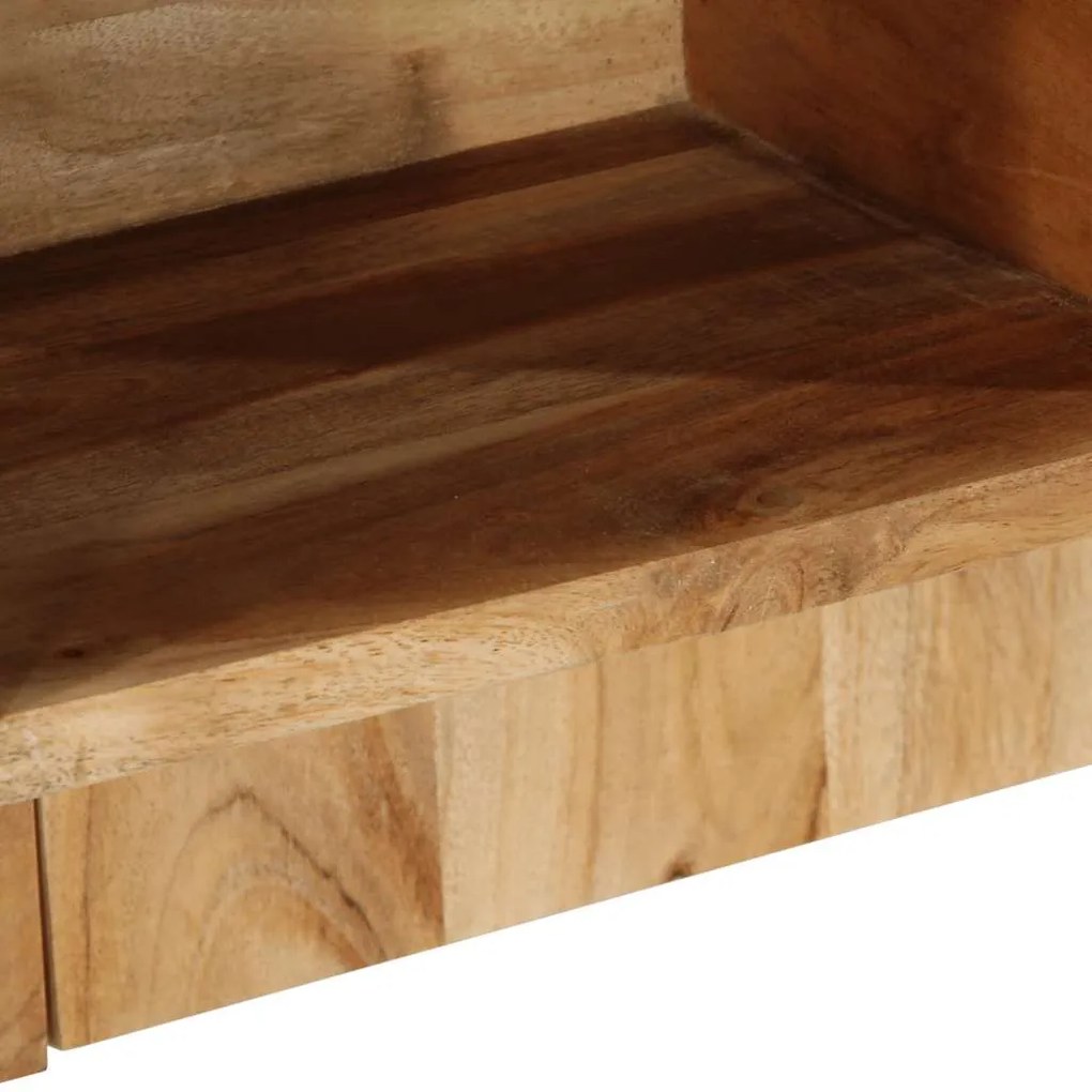 Mesa de cabeceira 50x27x50 cm madeira de acácia maciça