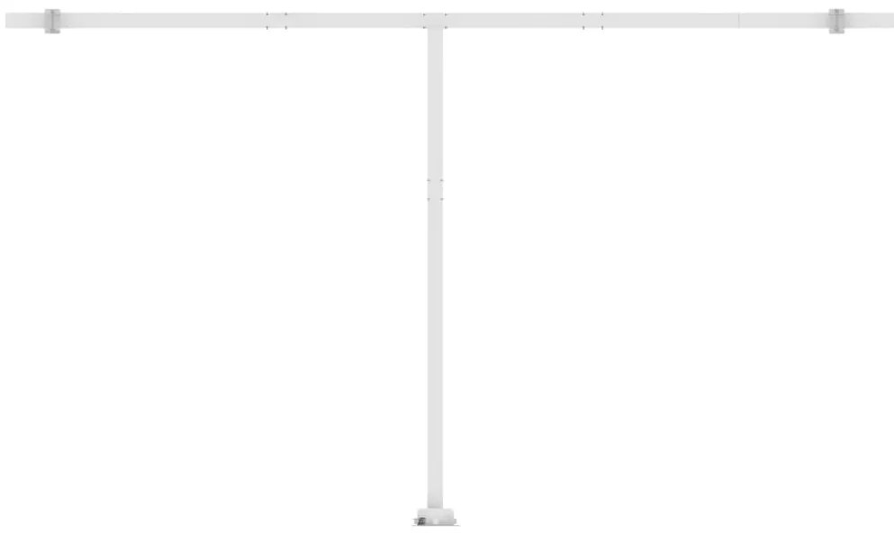 Toldo retrátil manual independente 500x300 cm antracite