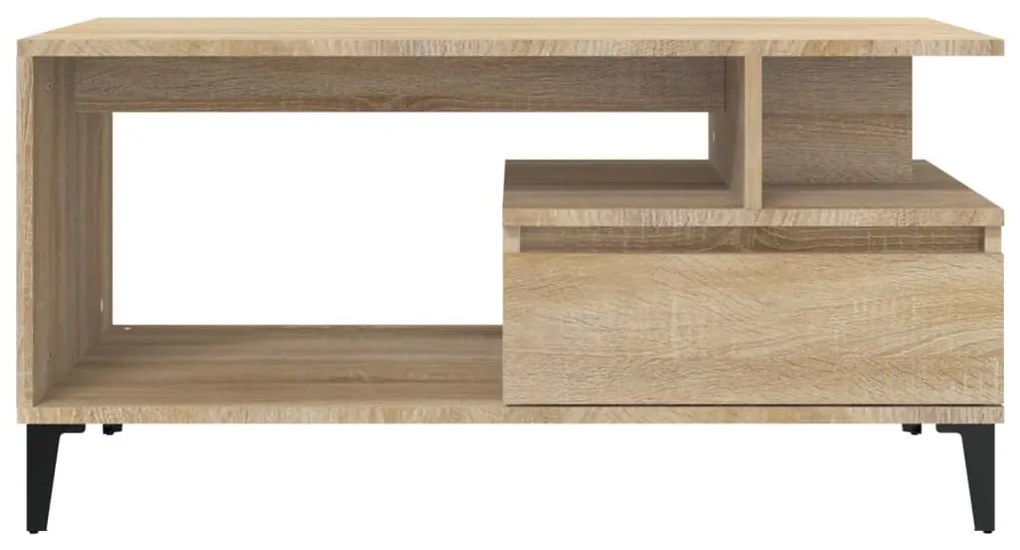 Mesa de centro 90x49x45 cm derivados de madeira carvalho sonoma