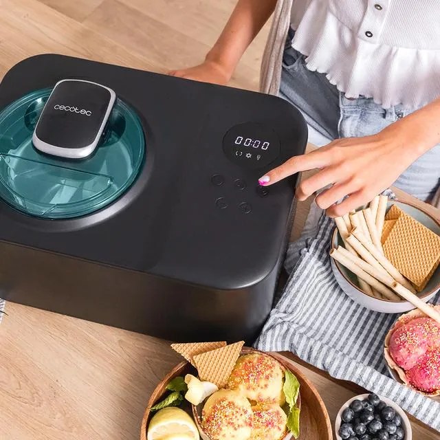Máquina de fazer gelado Gelacy 1200 Touch com compressor de 1,2 litros de capacidade e controle touch