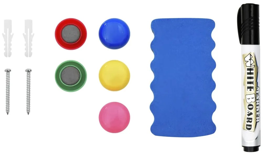 Quadro magnético 110x60 cm aço branco