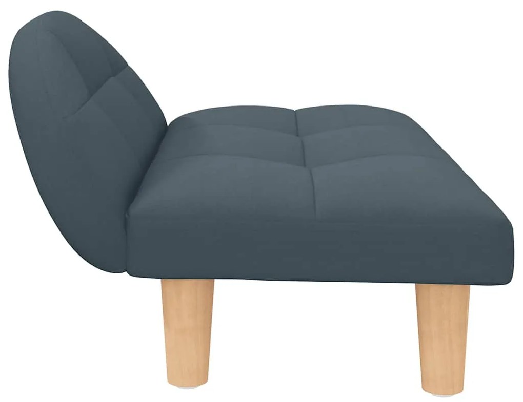 Cama para cães 70x52x30 cm tecido cinzento-escuro