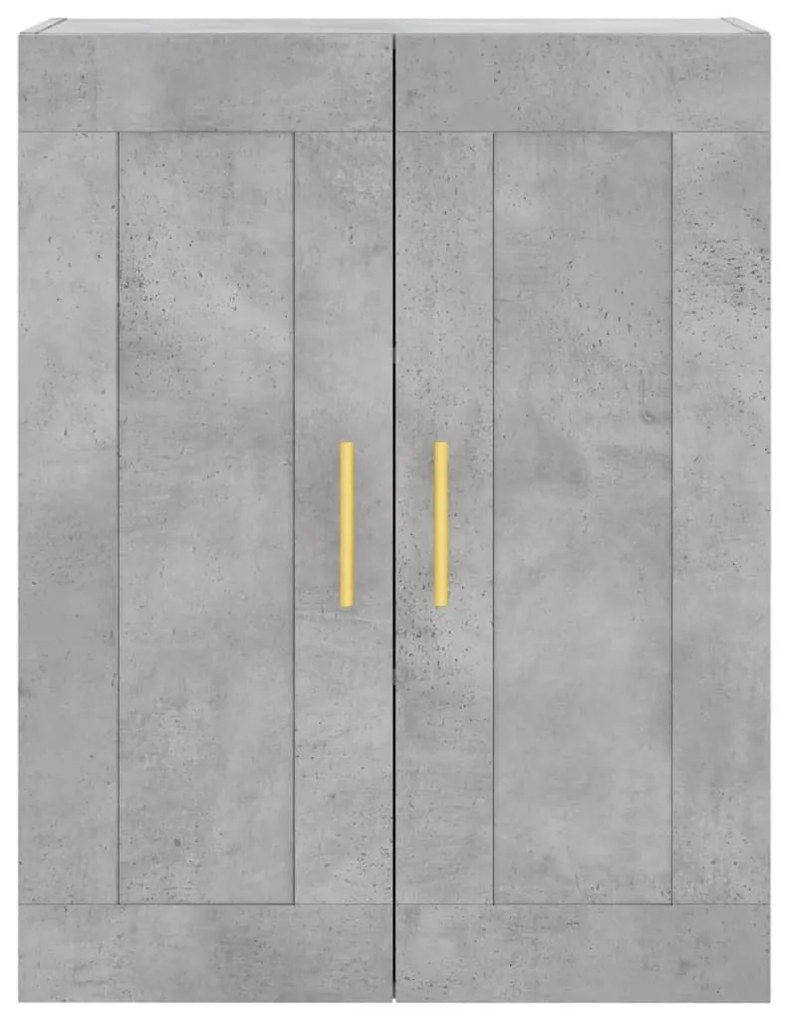 Armário alto 69,5x34x180 cm derivados de madeira cinza cimento