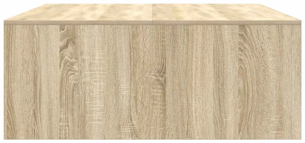 Mesa de centro com gavetas 100x100x40 cm carvalho sonoma