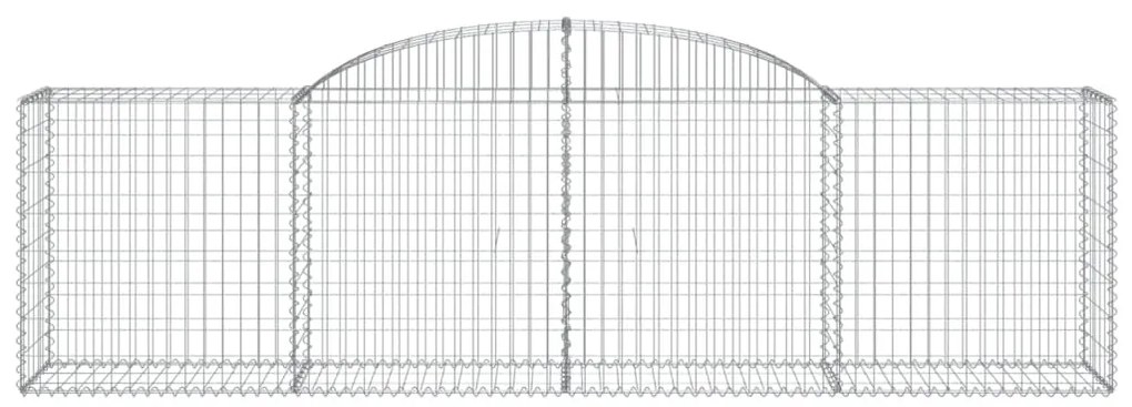 Cestos gabião arqueados 11pcs 300x50x80/100cm ferro galvanizado