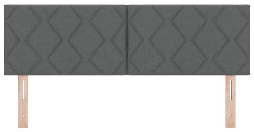 Cabeceira vidaXL Design Blocos de Diamante Cinza Escuro 144 cm Tecido