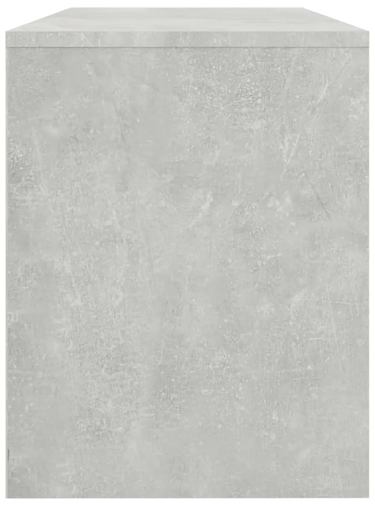 Banco toucador 70x35x45 cm madeira processada cinzento cimento