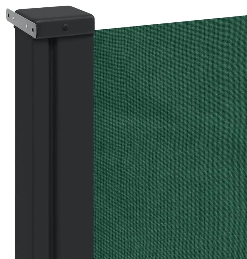 Toldo lateral retrátil 200x300 cm verde-escuro