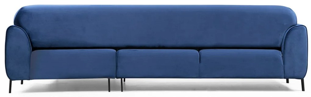 **** Sofá-Cama de Canto Image Corner – Azul Marinho – 287 x 169 cm

**