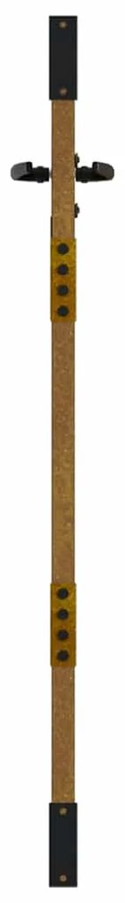 Portão de jardim 85x150 cm aço corten design bambu