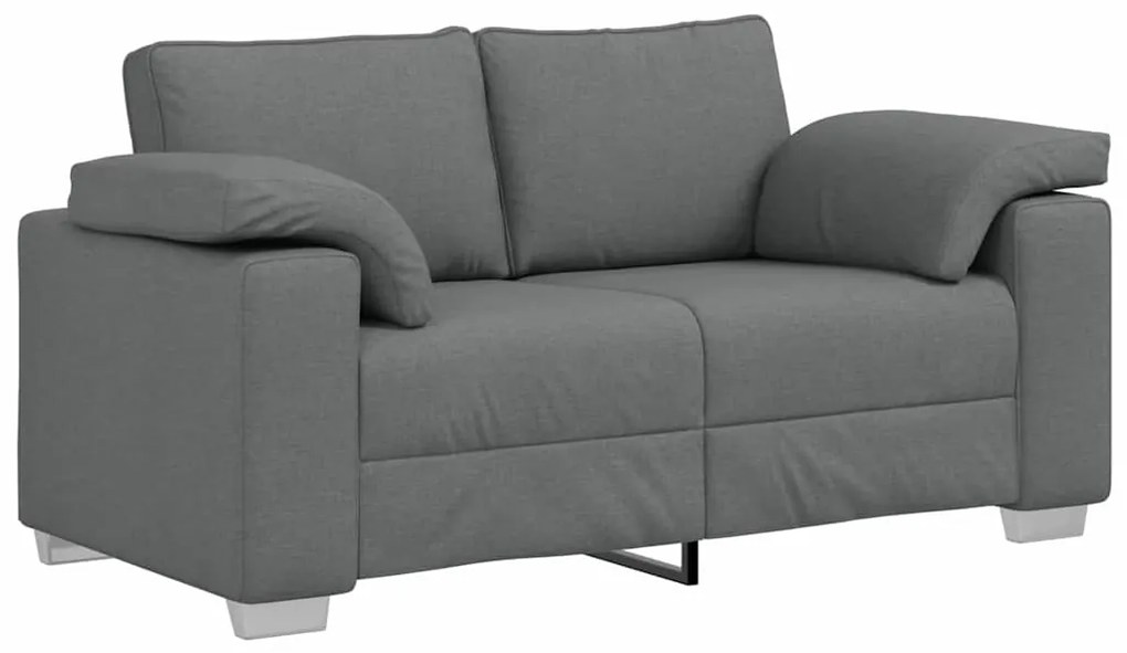 Sofá Loveseat Cinza Escuro, 120 cm Tecido