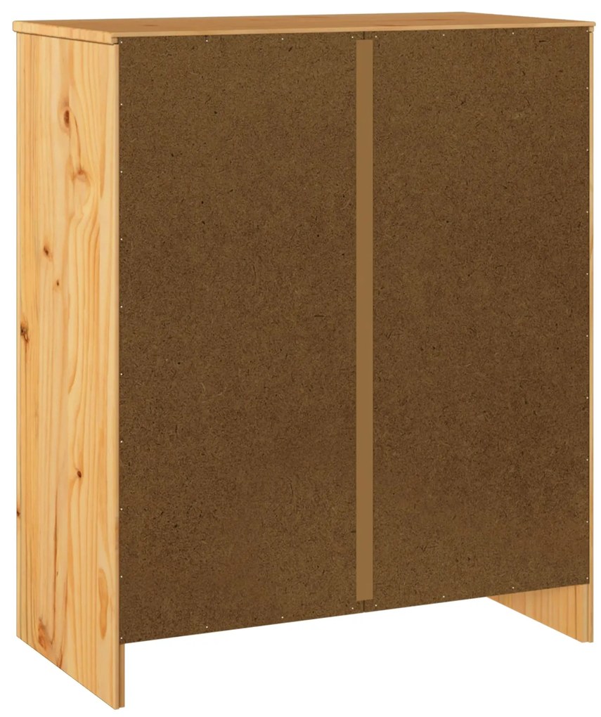 Cômoda vidaXL 'DRAMMEN'76,5x40x91 cm Madeira Sólida de Pinheiro
