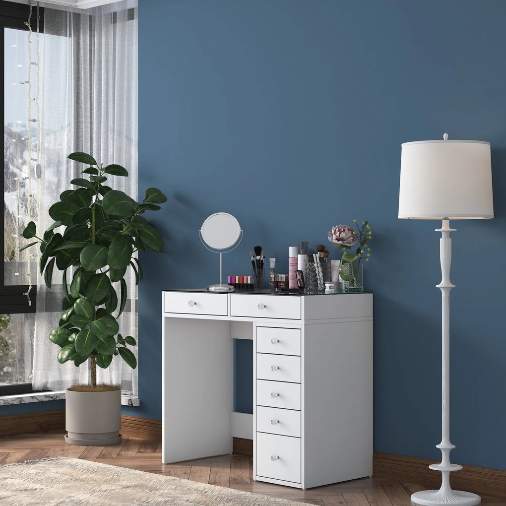 Mesa de Maquilhagem BJ107 – Branco – 90x79,8x44,5 cm
