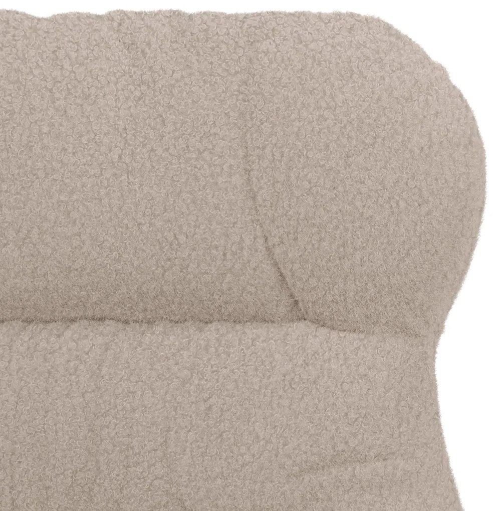 Poltrona Relaxante vidaXL Cinza Claro em Tecido Tipo Lã