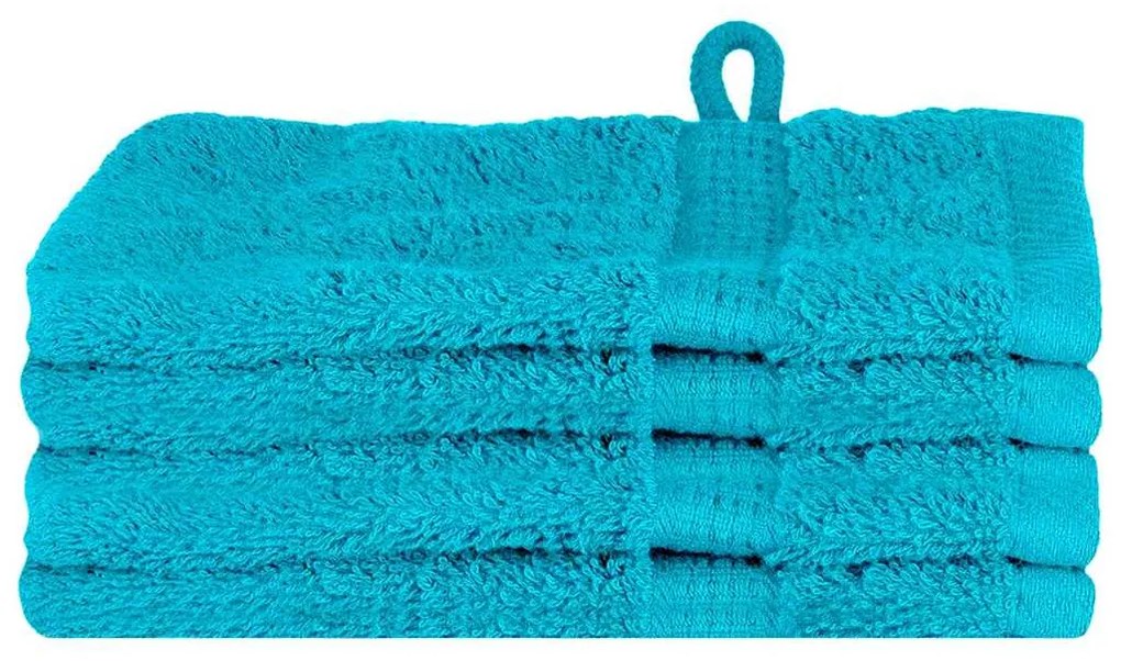 Panos de prato 4 pcs Turquesa 15 x 21 cm Algodão