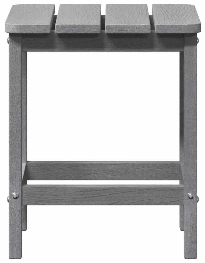 Mesa lateral Adirondack Cinza-claro 38x38x45 cm HDPE