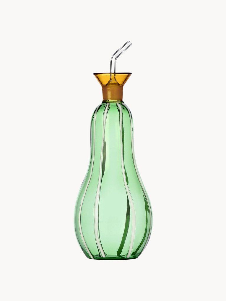 Dispensador de vinagre e azeite em vidro borosilicato artesanal Vegetables