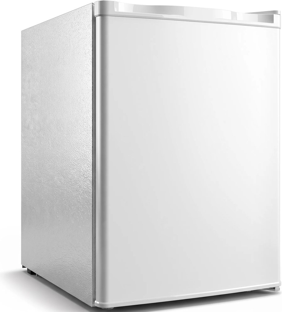 HOMCOM Mini-congelador 59 L, congelador de mesa, dobradiça da porta reversível, prateleiras removíveis, temp. ajustável, Branco | Aosom Portugal