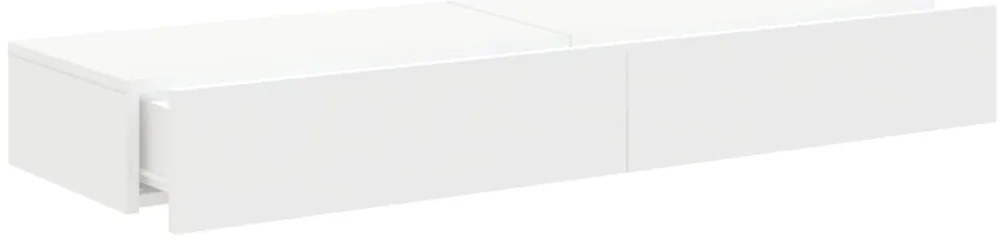 Móveis de TV com luzes LED 2 pcs 60x35x15,5 cm branco