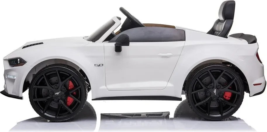 Carro elétrico para crianças Ford Mustang 24V Pneus EVA Branco