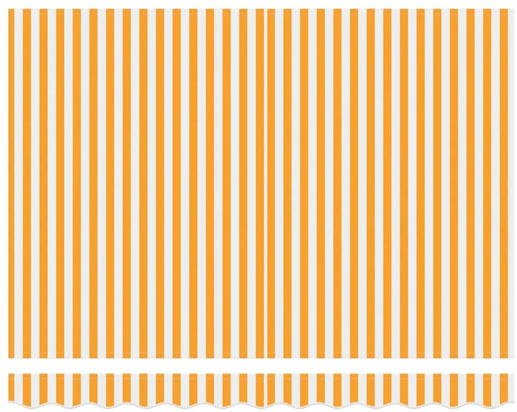 Tecido Substitutivo para Toldo para Estrutura 3.5x2 m Amarelo e Branco