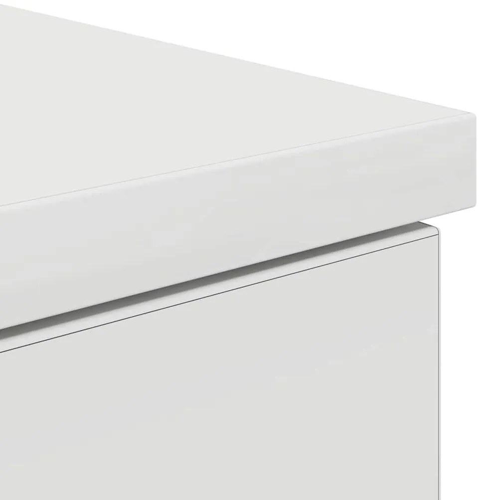 Mesa vidaXL Branca 140x49x76 cm Madeira engenheirada