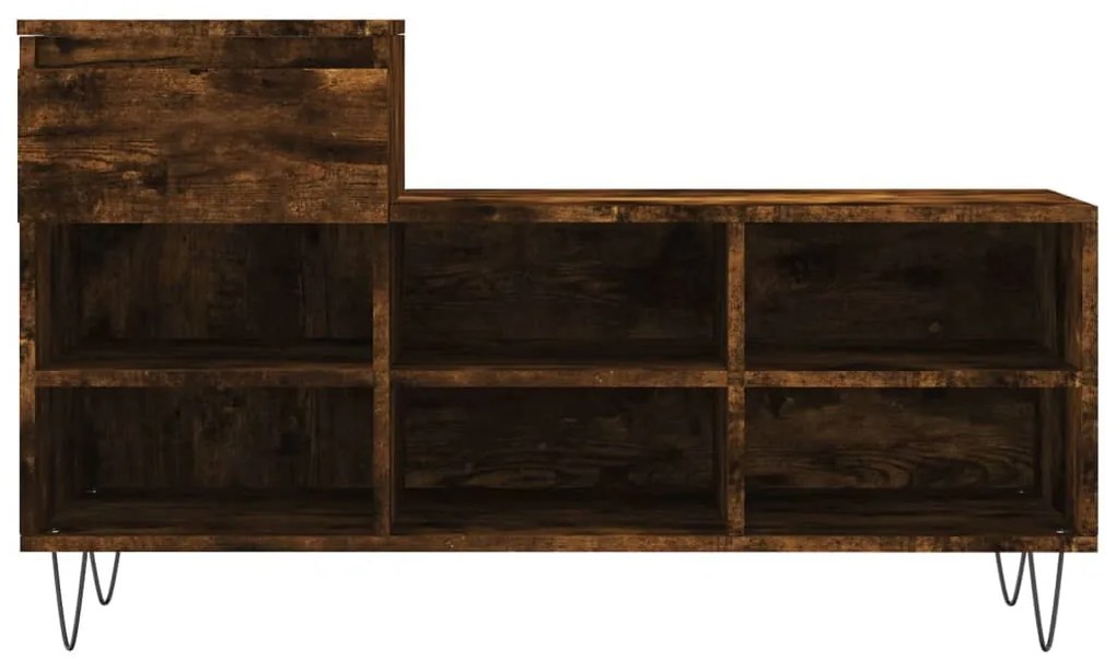 Sapateira 102x36x60 cm derivados de madeira carvalho fumado