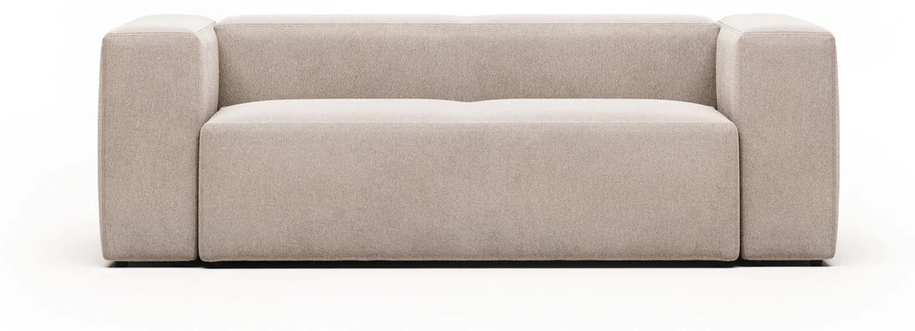 Kave Home - Sofá Blok 2 lugares bege 210 cm