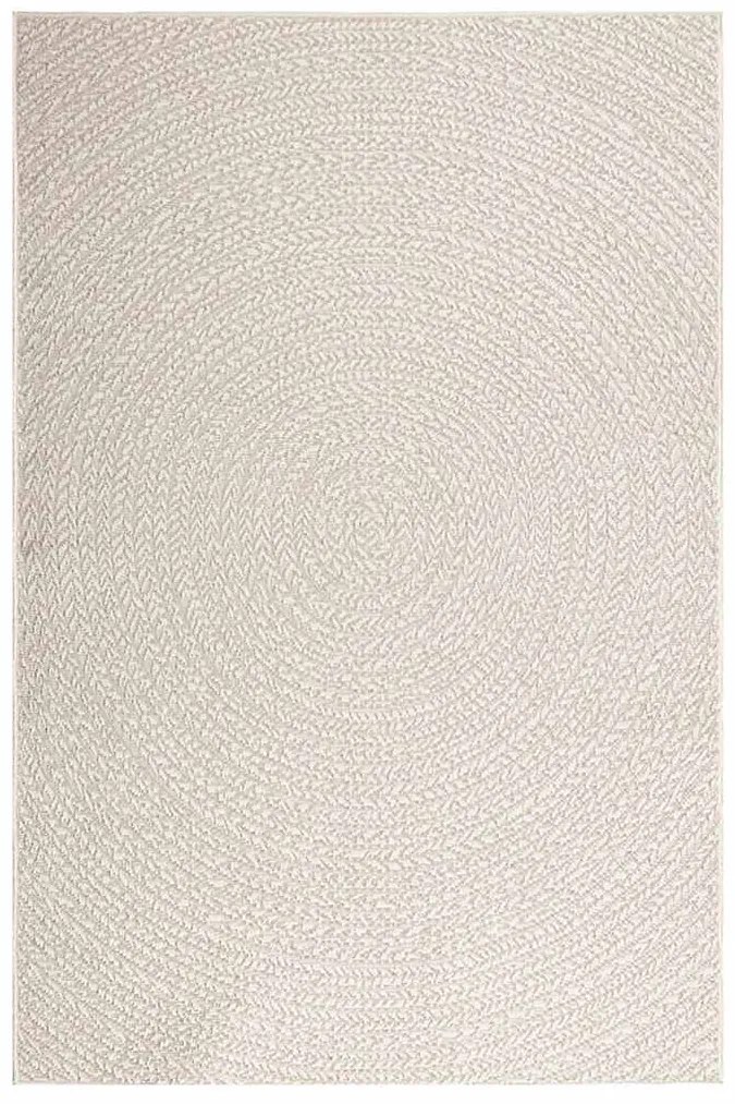 Tapete ZIZUR creme 140x200cm aspeto de juta interior e exterior