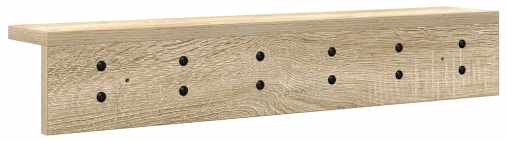 Cabideiro de Parede Carvalho sonoma 60 x 10.5 x 10.5 cm