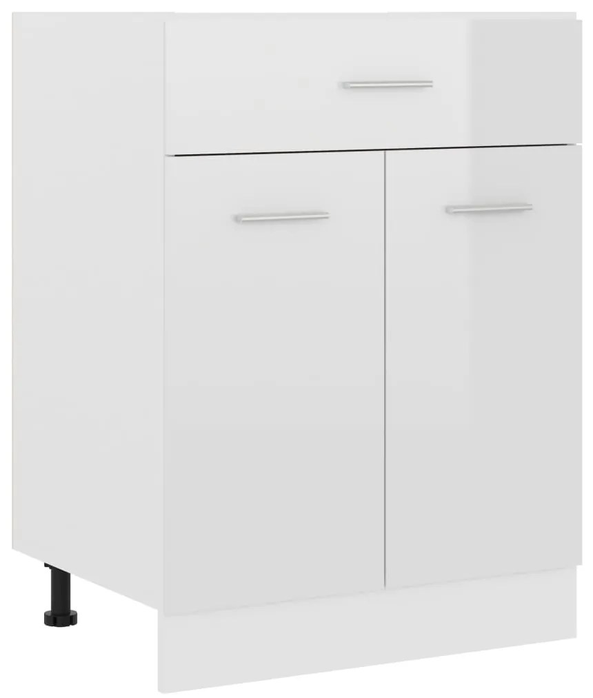 801233 vidaXL Armário inferior c/ gavetas 60x46x81,5cm contraplacado branco